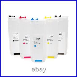 6130ml For HP 727 Empty Ink Cartridge For HP T1530 T920 T1500 T2500 T930 T2530