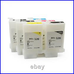 6Colors PFI120 Refillable Ink Cartridge With Chip For Canon TM 300 200 205 305
