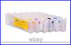 6Colors/Set Refillable Ink Cartridge With Chip For Epson SureColor F2000 F2100