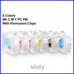 6PC BCI-1421/1441 Refillable Ink Cartridge For Canon imagePROGRAF W8200 W8400PG
