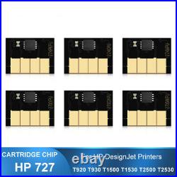 6PC For HP 727 Cartridge Chip For HP DesignJet T920 T930 T1500 T1530 T2500 T2530