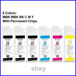 6PC PFI-102 Refillable Ink Cartridge With Chip For Canon iPF500 510 600 605 610