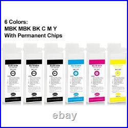 6PC PFI-107 Refillable Ink Cartridge With Chip For Canon iPF685 770 780 iPF785