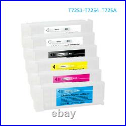6PC T725U Refillable ink cartridge For Epson F2000 F2100 F2130 F2140 2150 F2160