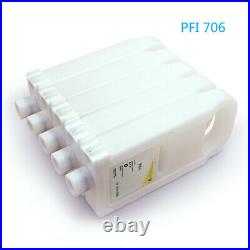 6PCS 700ML PFI-706 Refillable Ink Cartridge for Canon IPF8400SE With Chip