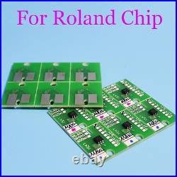 6pc Permanent Chip for Roland Versa UV LEC-540 LEC-330 LEC-300 LEJ-640 LEF-20