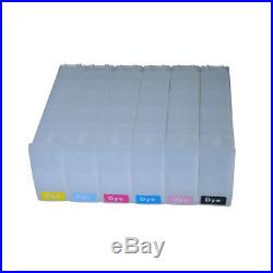 6x 680ml Empty Refilling ink cartridge for HP DesignJet 5500/5100/5000/1050/1055