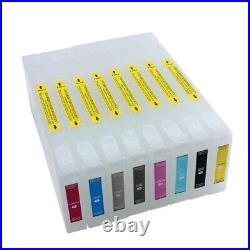 8 350ML T6041-T6047 T6049 Refill Ink Cartridge with Chip for Epson 7880 9880
