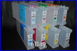 8 EMPTY Refillable ink Cartridges for Epson Stylus Pro GS6000 ciss with resetter