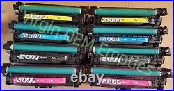 8 sets Virgin Genuine Empty HP CE400A CE411A Toner Cartridges FREE SHIP 507A