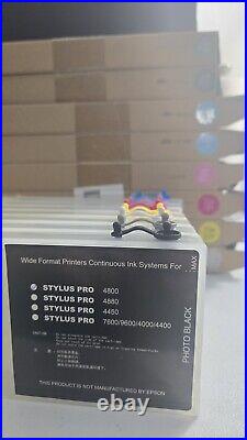 8pcs Refillable ink cartridge for Epson Stylus wide format printer