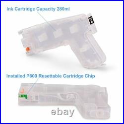 9 Colors Refillable Ink Cartridge With Reset Chip For Epson SureColor P800 SC-P8