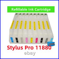 9 Empty Refillable Ink Cartridge kit T591 591 for Stylus Pro 11880 Printer