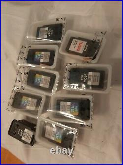 9 empty Canon Ink Cartridges (5) 241xl, (3) 240xl (1)240 + 1BRAND NEW YELLOW HP