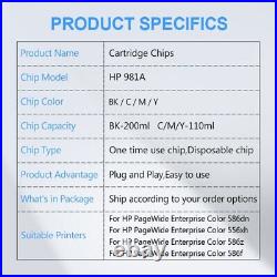 981A Ink Cartridge Chip For HP PageWide Color 586dn 556xh 586z 586f 586 E55650