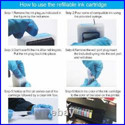 9Colors Set Refillable Ink Cartridge With Reset Chip For Epson SureColor P800