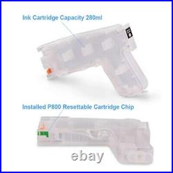 9PC Empty Refillable Ink Cartridge ARC Chip For Epson SureColor P800 Printer