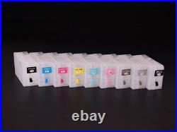 9PC/SET Empty Refillable Ink Cartridge With Chip For SC-P800 Printer