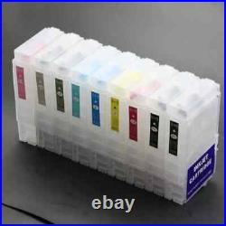 9PC for surecolor P600 refillable cartridge ARC chips T7601 high capacity 80ML