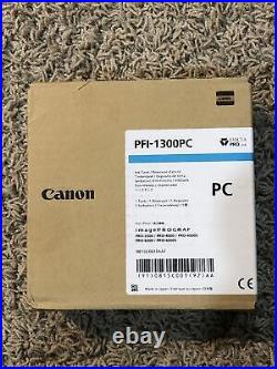 CANON PFI-1300PC Photo Cyan Ink PRO-2000/4000/6000 New Sealed