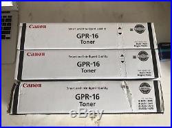 Canon GPR-16 Black Toner LOT OF 3 Cartridge GPR16 - New In Box