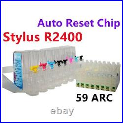 EMPTY CISS CIS Ink System Refillable Cartridge for Stylus R2400 for DTF Ink