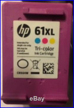 EMPTY Genuine HP 61 XL Black & 61 XL Color Ink Cartridges