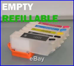 EMPTY refillable ink cartridge for epson XP-600 XP-700 XP-800 XP-610 XP-810 CISS