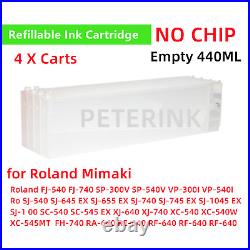 Empty 440ML Refillable Ink Cartridge for Mimaki UJF-3042 UJF-3042FX Printer