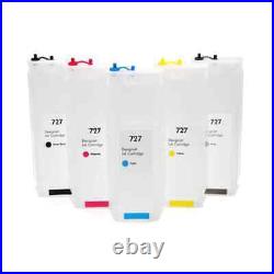 Empty 727 Refill Ink Cartridge For HP T1530 T920 T1500 T2500 T930 T2530 Printer