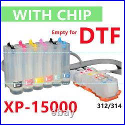 Empty CISS CIS Ink System for XP-15000 T312 T314 for DTF Printing with chip