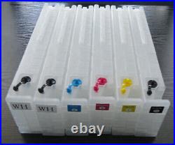 Empty Epson SC-F2100/F2000 5C DTG Ink Cart. Withchip 600ml, WH WH CMYK x6pcs/pkt