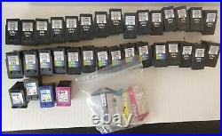 Empty Ink Cartridge Lot Mostly Canon Black 240XL & Color 241XL Also Some HP