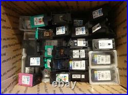 Empty Ink Cartridges Canon And Hp, Lot Of 37 Empty, Fillable (no Ink)