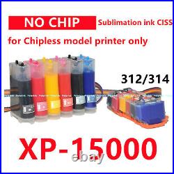 Empty No Chip CISS CIS Ink System for XP-15000 T312 T314 without chip no chip