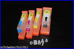 Empty Refillable Cartridges (4 Colors) for Primera LX900/RX900. US Fast Ship