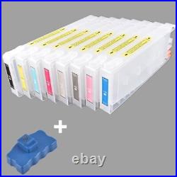 Empty Refillable Ink Cartridge And Chip Resetter For Epson Stylus Pro 7800 9800