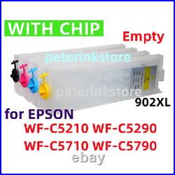 Empty Refillable Ink Cartridge Pro WFC5210 WFC5290 WFC5710 WFC5790 902XL withchip