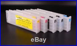Empty Refillable Ink Cartridge With Chip For EPSON Sure Color T3200 T5200 T7200
