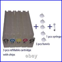 Empty Refillable Ink Cartridge With Permanent Chip For Epson Surecolor T5000