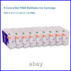 Empty Refillable Ink Cartridge With Reset Chip For Epson SureColor P800 SC-P800