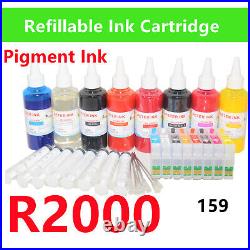 Empty Refillable Ink Cartridge kit for Stylus Photo R2000 Printer T159 159