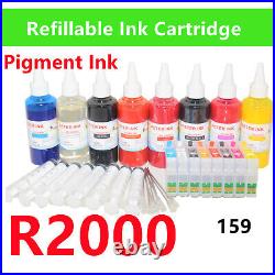 Empty Refillable Ink Cartridge kit for Stylus Photo R2000 Printer T159 159 ARC