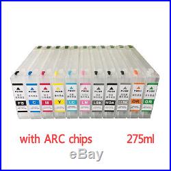 Empty Refillable in tanks with ARC Chip For Epso n4900 Pro e ink Cartridges X 11