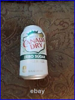 Factory Sealed Canada dry zero sugar, empty 12 ounce can