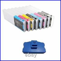 For Epson Stylus Pro 4000 Empty Refillable Ink Cartridge + FREE Chip Resetter