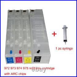 For HP972 Empty cartridge with ARC chip for HP PageWide 452/477dn /552/577dw