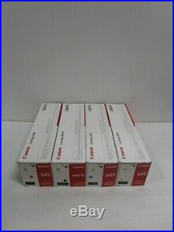 GENUINE CANON 045 SET CYMK Toner Cartridges NEW SEALED SEE PHOTOS SHIPS FREE