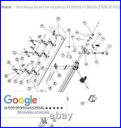 GRAPHTEC #792800702 pen relay board, FC8000/FC8600