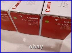 Genuine Canon 118 Full CMYK Toner Set New in Sealed Boxes